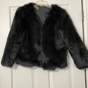 Faux fur coat